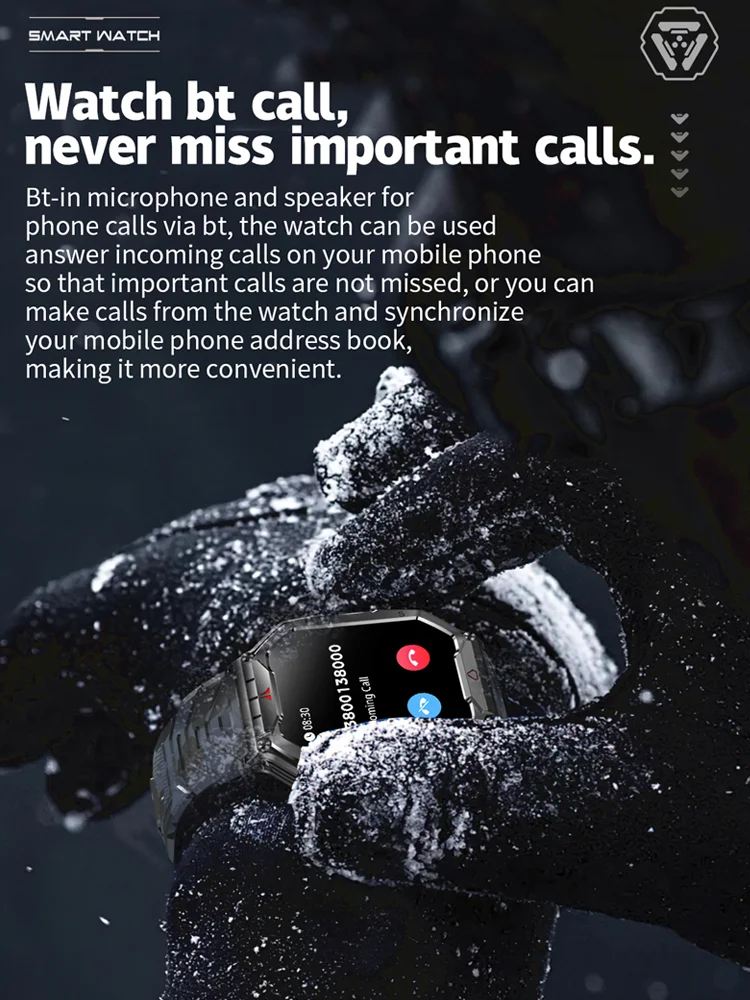 Time Owner Smartwatch ECG Heart Rate Blood Pressure Health Monitoring Outdoor exercise pedometer with flashlight Smart Watch