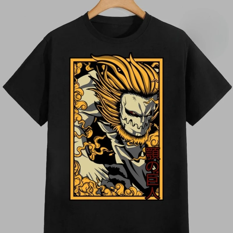 

Attack on Titans Anime Oversize T-shirt Men Women Short Sleeve Casual Tees Cotton Streetwear Cosplay Top Clothing Casual Hip Hop