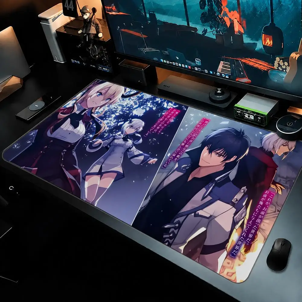 The Misfit Of Demon King Academy Mouse Pad Large Mouse Pad For Computer Laptop Keyboard Gaming Desk Mat Gamer Office Accessories