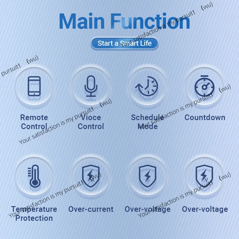 WIFI graffiti intelligent circuit breaker APP remote timing meter power overcurrent and overvoltage protection alarm air switch