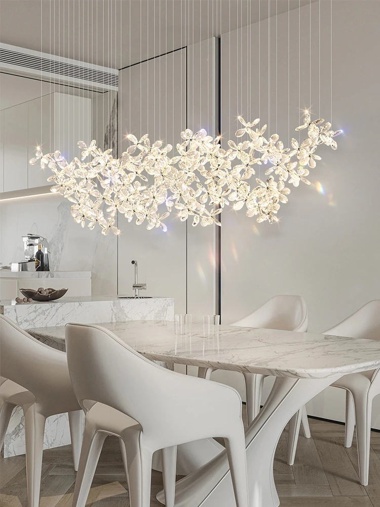 Italian Designer Luxury Crystal Pendant Light 2025 for Dining Hall Restaurant Kitchen Bar Table Decorative Lighting