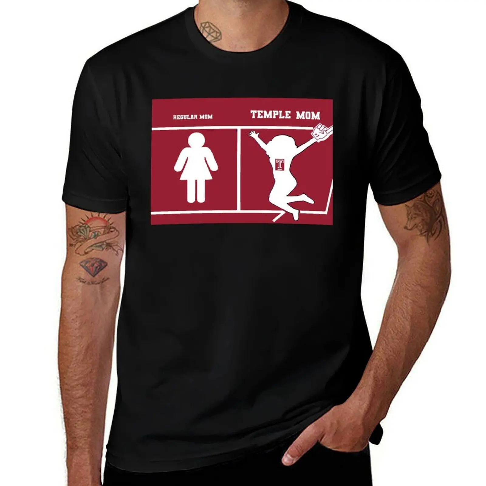 T is for the cherry and the white Mom T-Shirt Breathable Mesh Panel T-Shirt