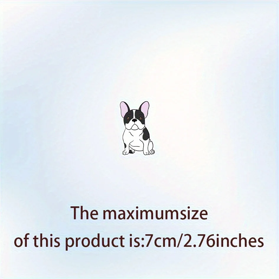 4 шт./компл. уникальная наклейка с французским бульдогом, подходит для дорожного багажа, настенного искусства, холодильника и собаки - сопутствующие поделки