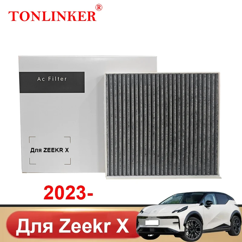 

TONLINKER Car Cabin Filter For ZEEKR X 2023 SUV 66kWh Me 66 kWh You 4seats 5seats Activated Carbon Filter Car Accessories