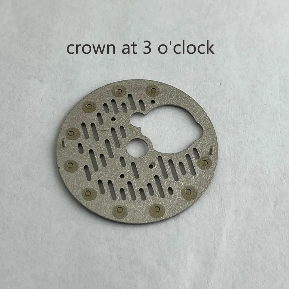 28.5mm NH38 다이얼 그레이 블루 그린 빛나는 스켈레톤 무브먼트 다이얼 일본 NH38/NH70/NH72 자동 무브먼트 로고 사용자 정의 가능