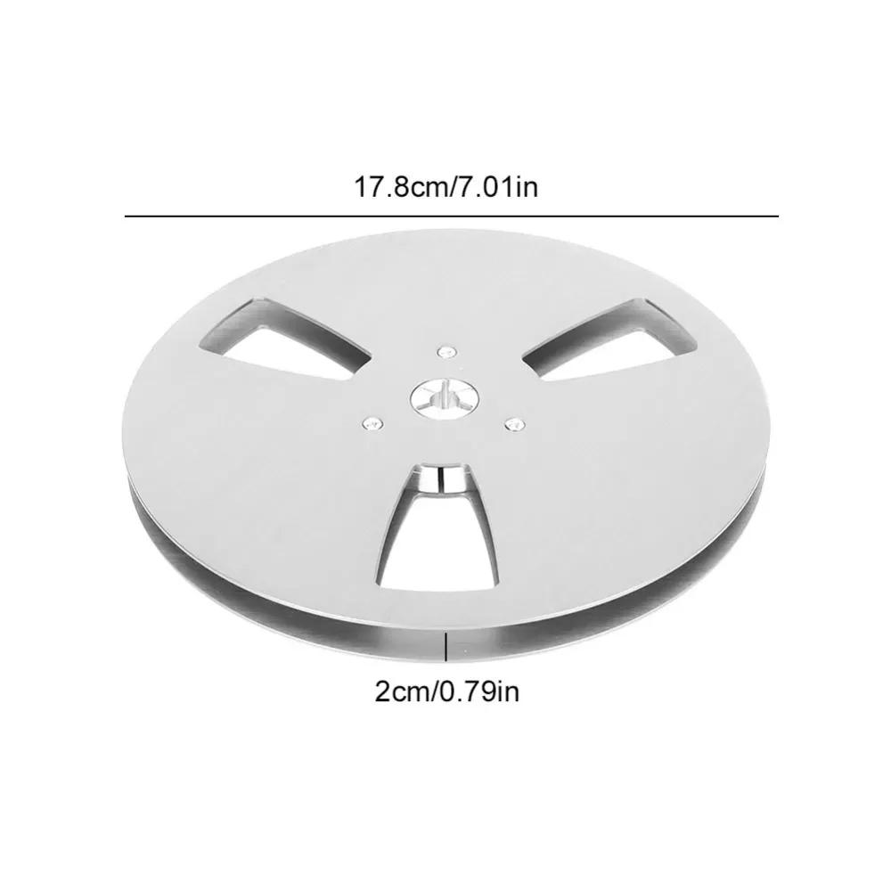 TEAC 1/4 7 بوصة الفضة فارغة الشريط المغناطيسي بكرة سبائك الألومنيوم 3 حفرة تسجيل بكرة فارغة الألومنيوم القرص فتح آلة أجزاء