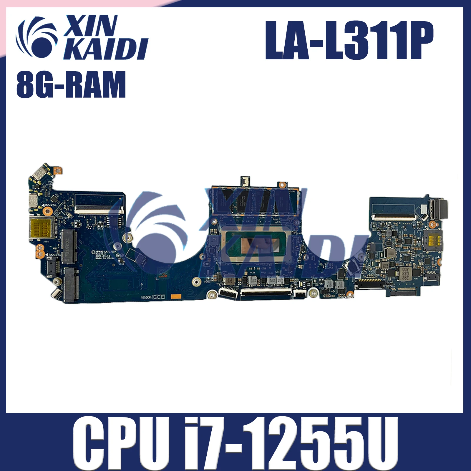 

Laptop Motherboard LA-L311P FOR HP Spectre X360 14-EF Mainboard WITH i7-1255U 8G RAM Working Test