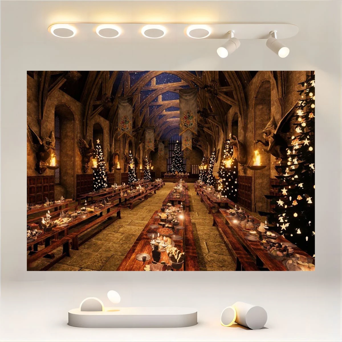 

Декорация на стену в стиле Хогвартс