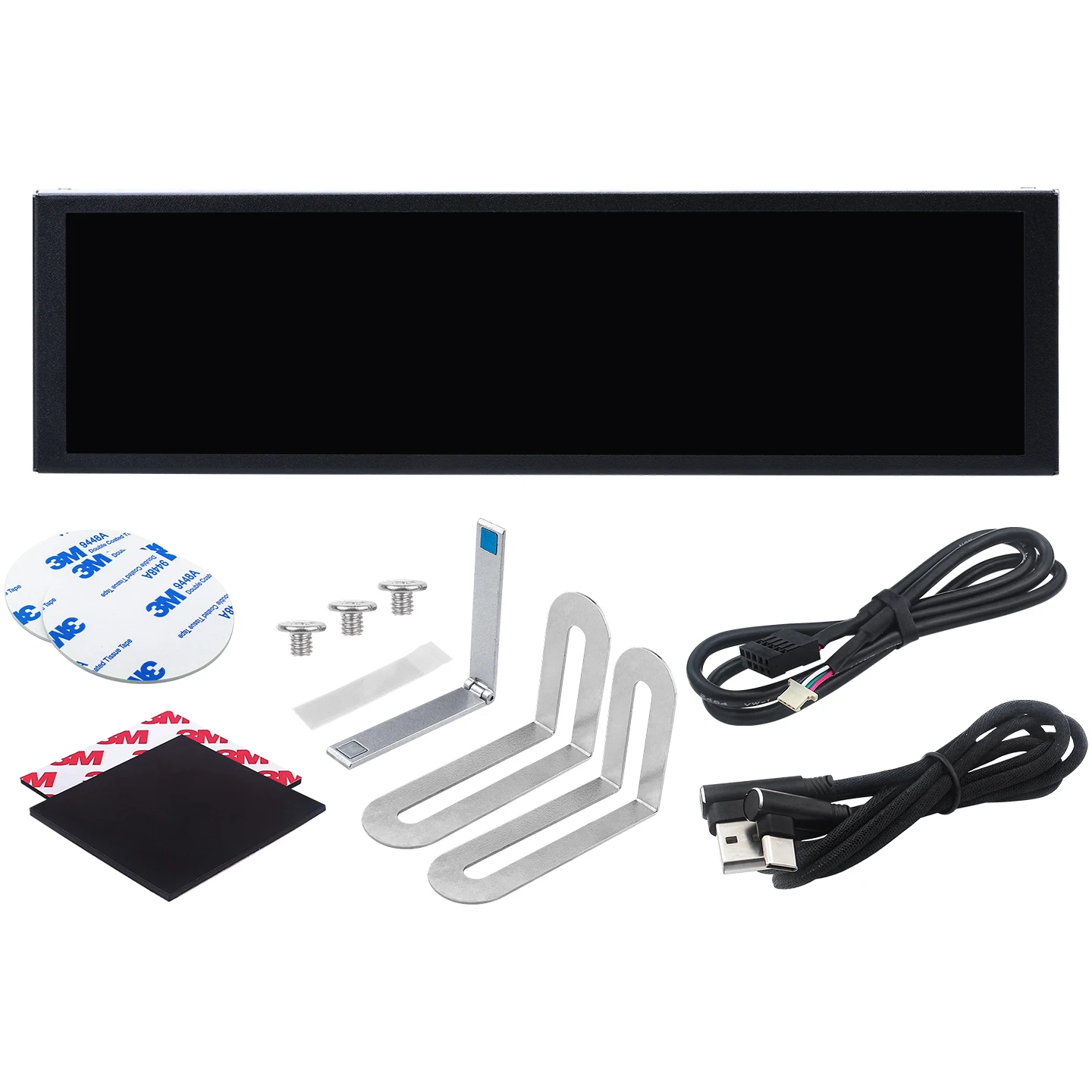 TURZX 9.2 Inch IPS USB Screen 1920x462 LCD for Computer CPU GPU