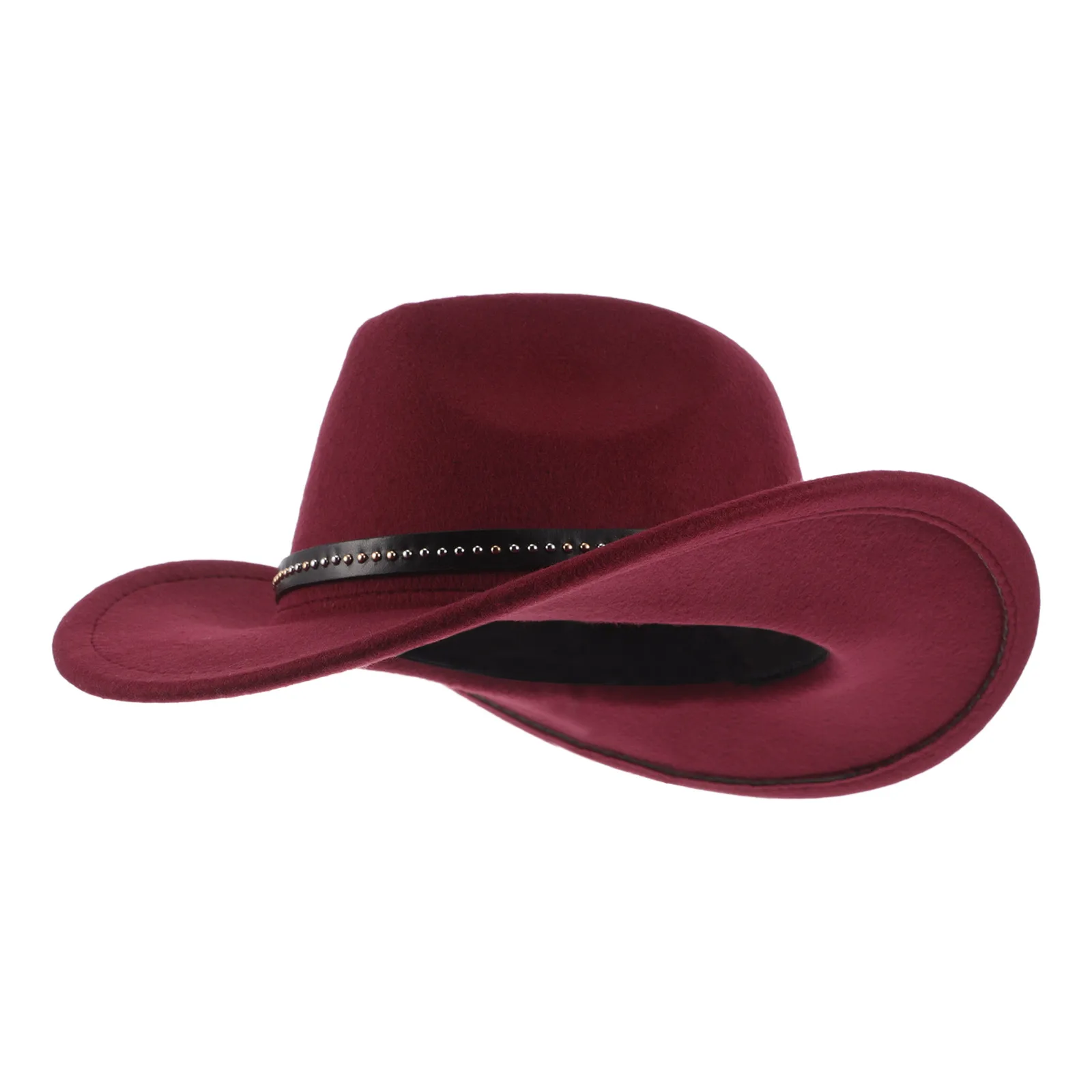

Woolen Hat Dress up Cow Big Brim Cowgirl Outfits Nylon Adults Cowboy Costume Toddler