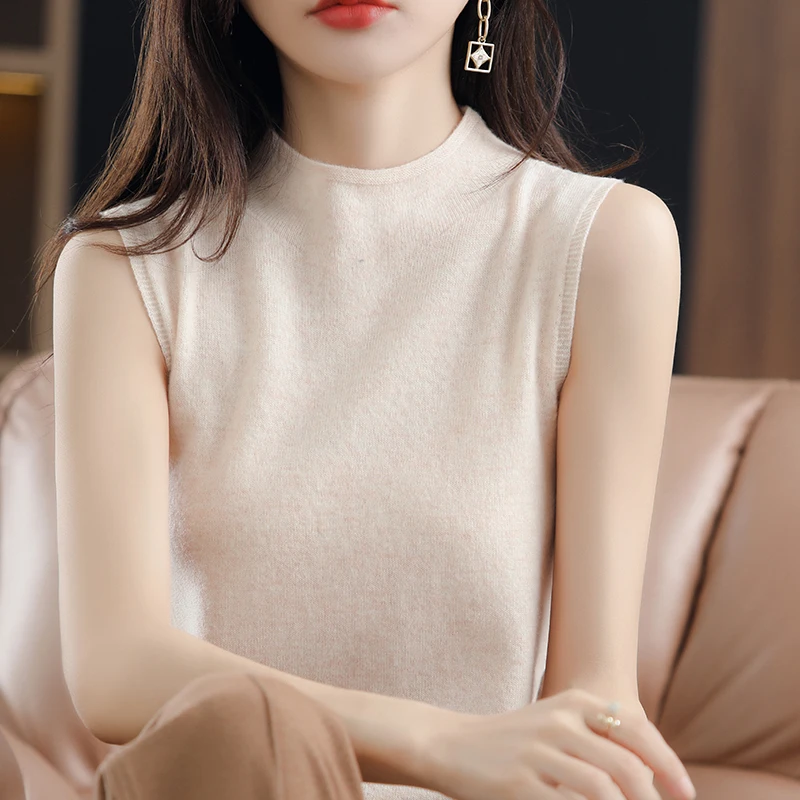 

Эффект похудения f, жилет с высоким воротником, женский вязаный свитер, осень-зима, новый модный комбинезон Base irt