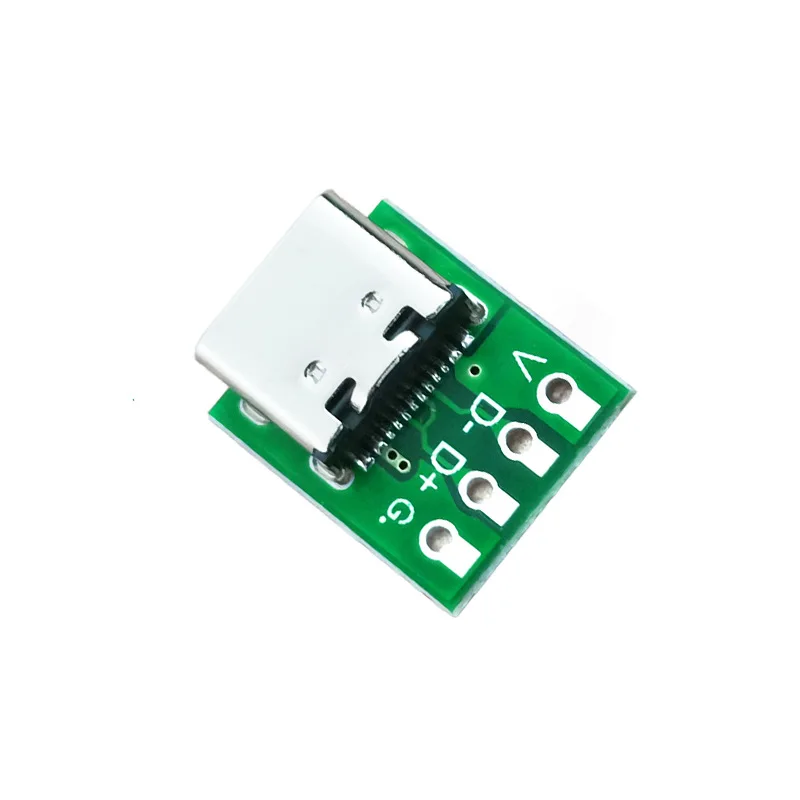 Type C Female Plug Test Board 16 PIN to 2.54 Big Power Convert Board Double Side Positive Negative Insertion USB C 3.1 Adapter view 5