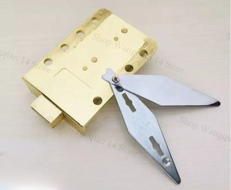 1Set Dual Control Double Key Flag Blade Lock Core Large Size Vault Safe Door Lock
