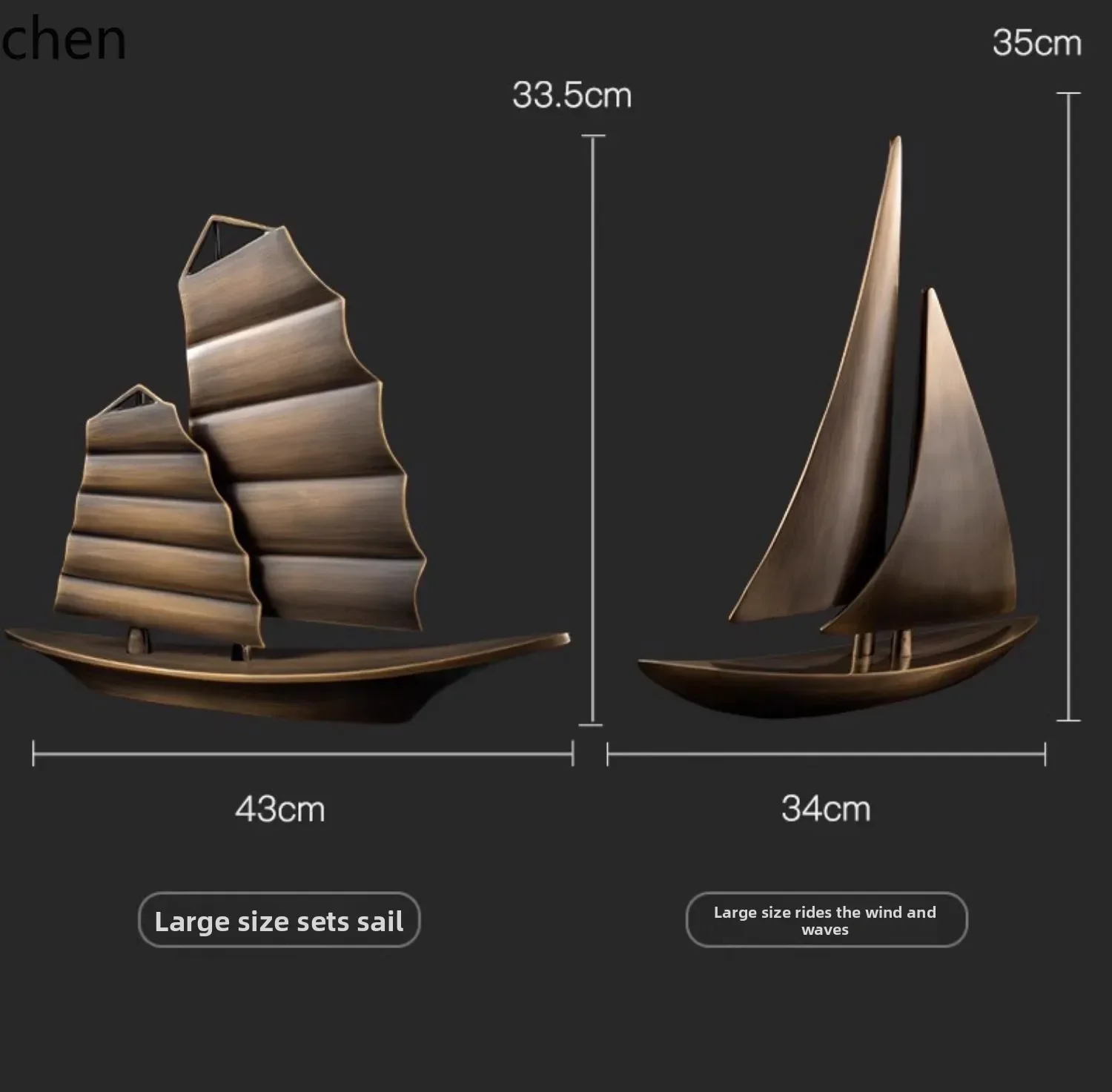DSAHome Living Room TV Cabinet Entrance Decoration Office Sailboat Ornament Opening Gift