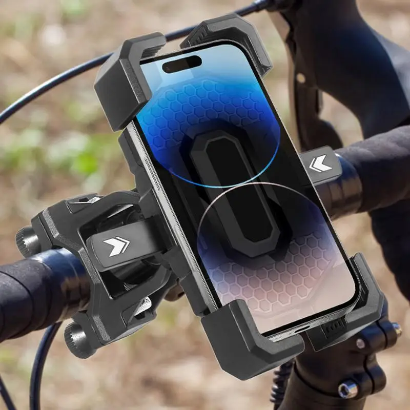 Motorcycle Phone Holder Rotatable Handlebar Mount Cycling Phone Holder Stable Holding Road Mountain Cycling Phone Bracket For