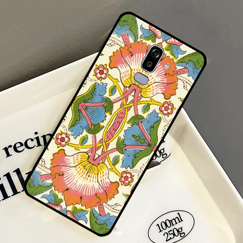 William Morris Lodden Case For Samsung Galaxy A9 A8 A7 A6 J8 J4 J6 Plus 2018 A3 A5 2017 J1 J3 J5 J7 2016 Coque