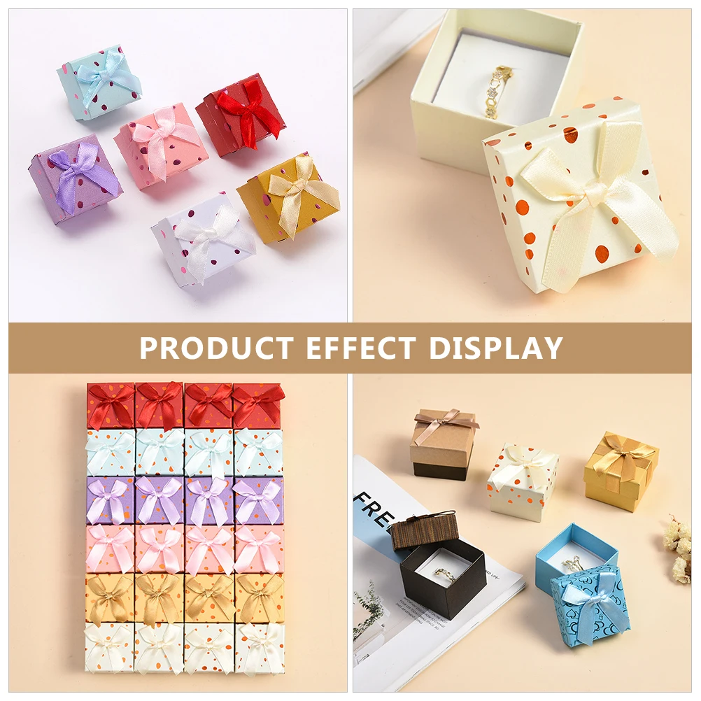 Bowknot Gift Box Present Box Jewelry Box Gift Storage Case Present Storage Holder