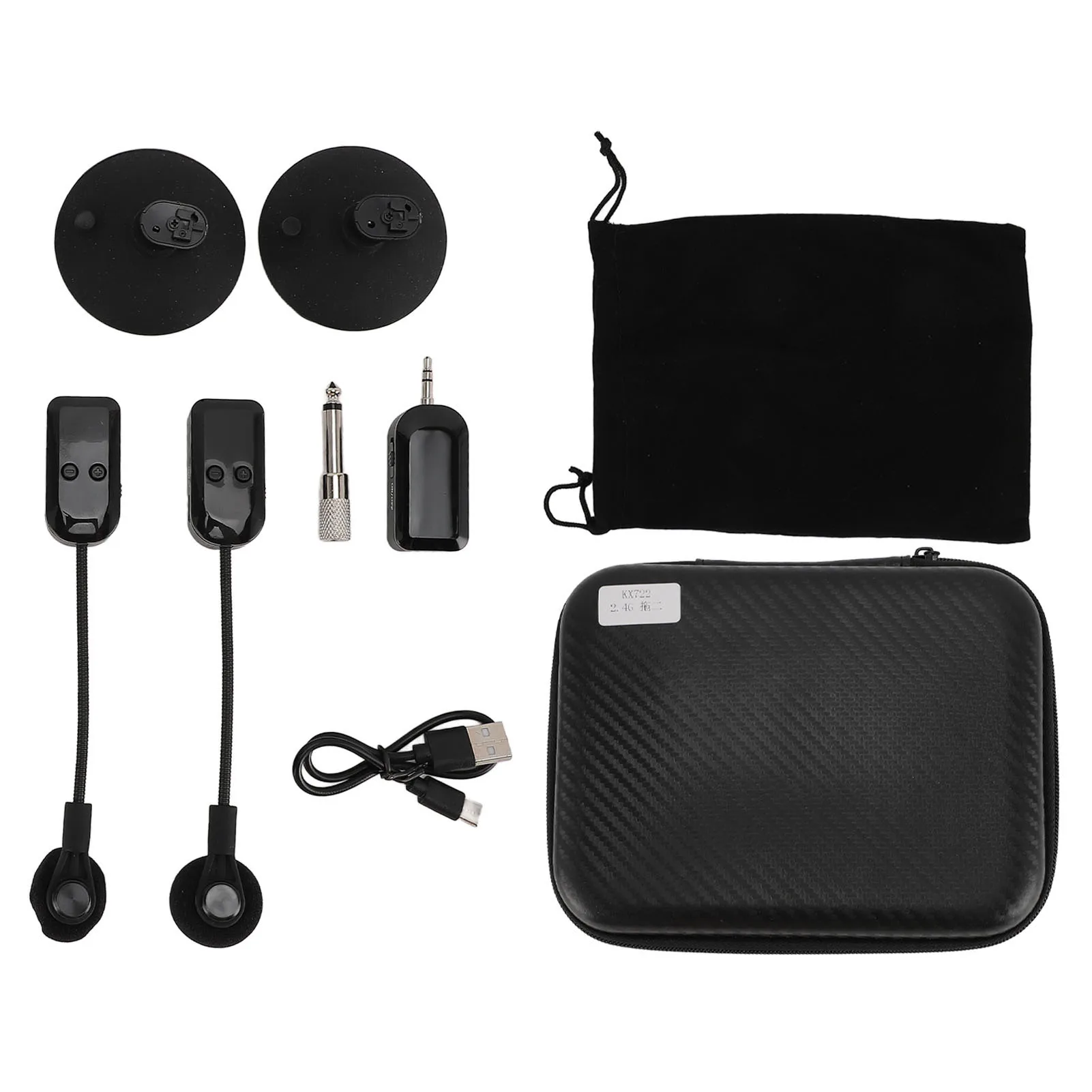 Czysty Dźwięk Stabilny Saksofon Mikrofon z Mosiądzu Bezprzewodowy 2.4G Fluta 360 °   Mikrofon stabilny w obrocie do skrzypiec i wiolonczeli, do występów