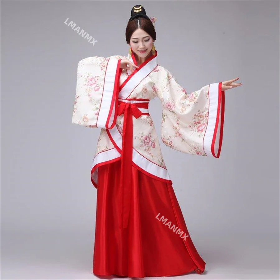 Disfraz de baile chino nacional Hanfu para hombres y mujeres, ropa tradicional china, Cosplay antiguo, vestido de escenario para damas