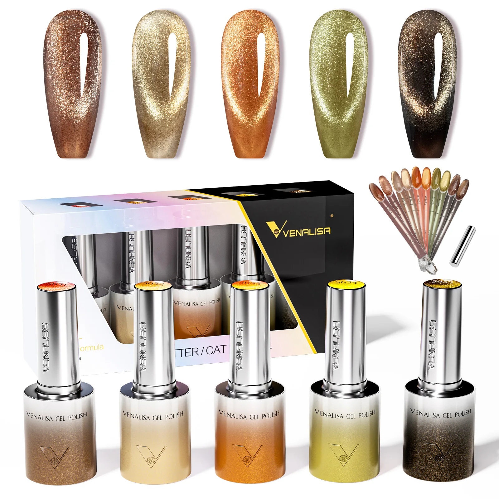 베날리사 10ml 네일 젤 폴리쉬 키트 (부드러운 질감의 라운드 브러쉬 포함, 헤마/TPO... - 1