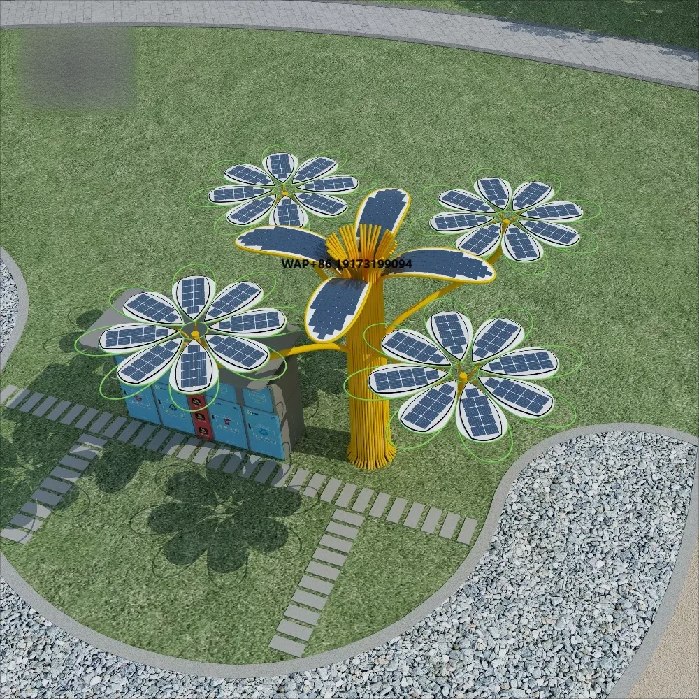 5KW Smart Flower Solar Panel Tree System for Parks