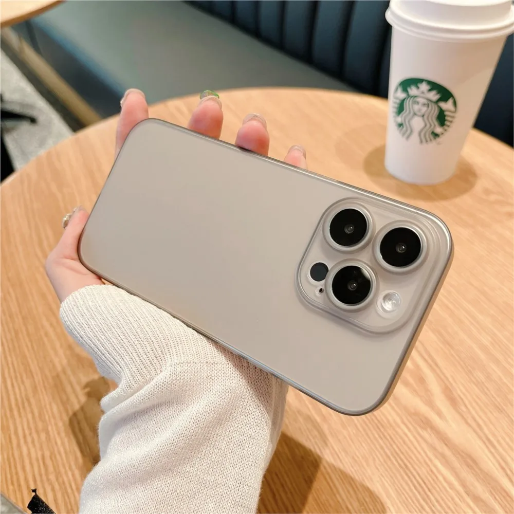 حافظة رفيعة للغاية من البولي بروبيلين Fundas لهاتف آيفون 13 14 15 16 11 12 Pro Max 13 Mini غطاء كامل لهاتف آيفون XR X Xs Max حافظة مضادة للصدمات