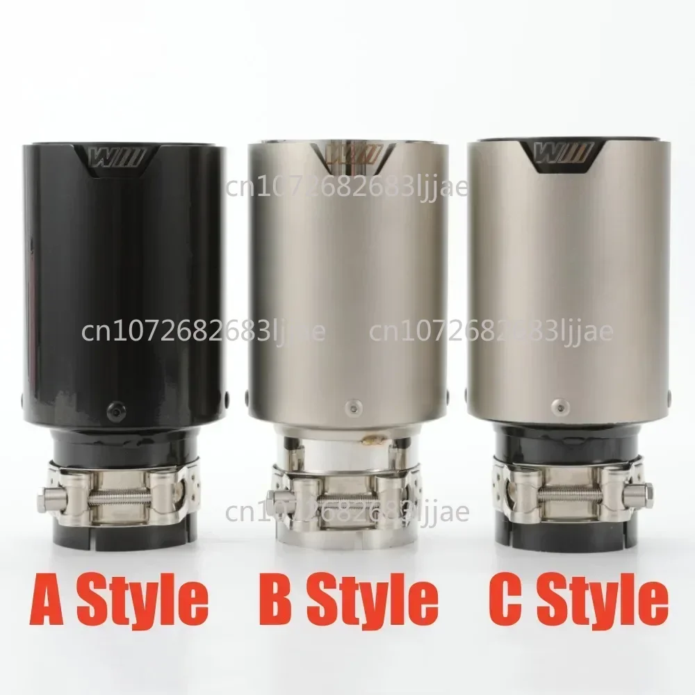 1PCS Stainless Steel Exhaust Tips Performance Muffler Pipe For  M2 F87 M3 F80 M4 F82 F83 M5 F10 m6 F12 F13