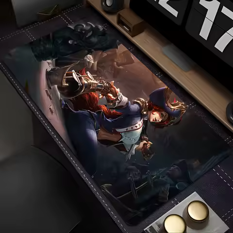 Mousepad Anime Mouse Pad Gaming Accessories Keyboard Pad Large Desk Mat PC L-league Of Legends Miss Fortune Rubber Extended Pad