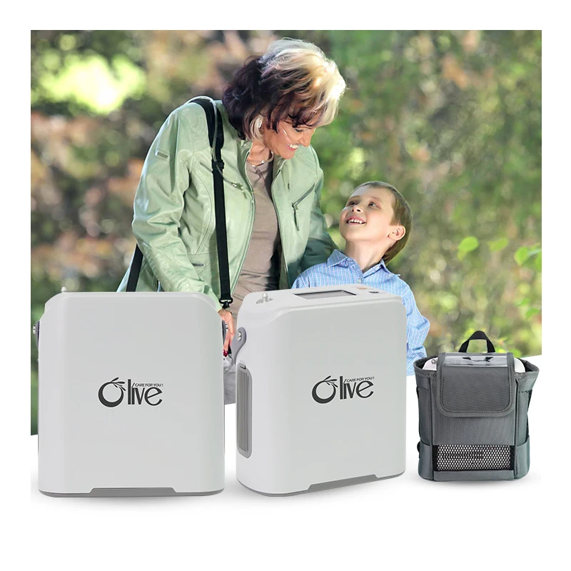 Generador Ligero Olive OLV-POC9, Concentrador Pequeño de 1l 2l, Concentrador Portátil Mini de 3l 4l 5l