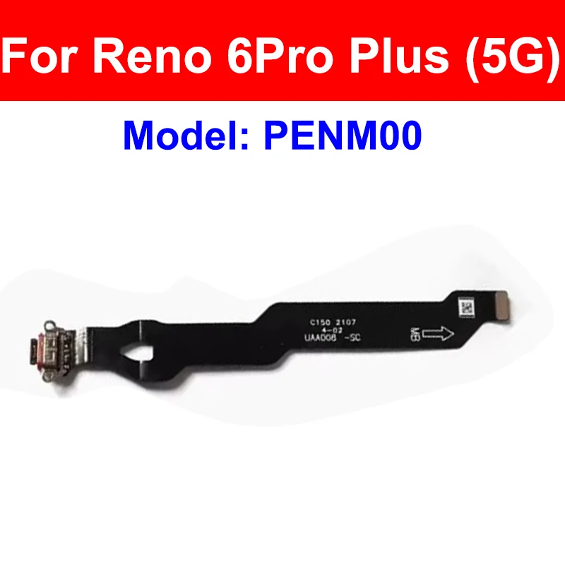 For OPPO Reno 5 6 Pro+ Plus 5G USB Charger Port Flex USB Charging Dock Flex Cable Connector Parts