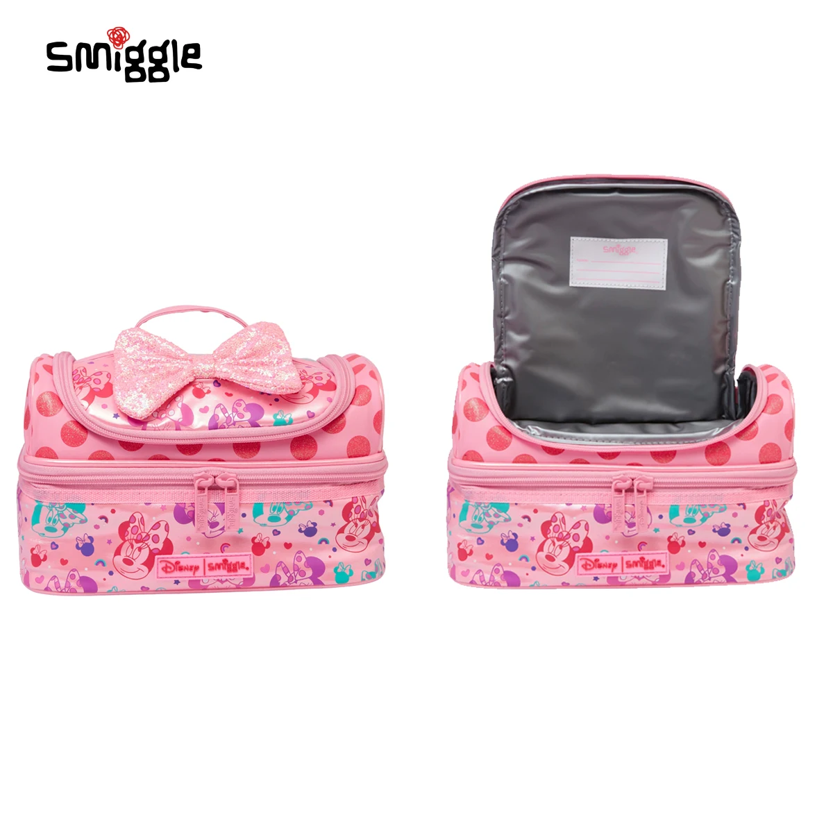 Smiggle 학생용 방수 도시락 가방, 미니 절연 도시락 가방, 휴대용 재사용 가능 쿨러 백, 소년 소녀 선물