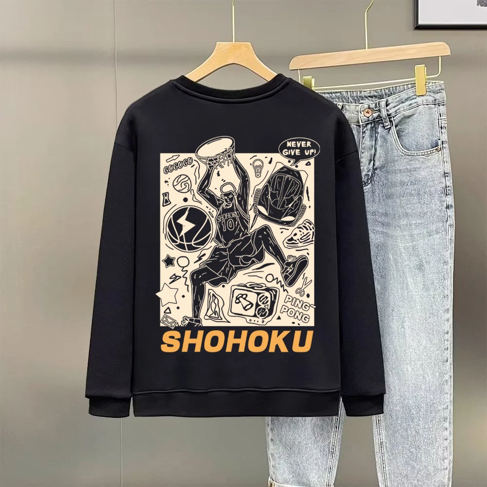 

Autumn Men's Cotton Sweatshirt Japan Harajuku Cool Long Sleeve T-shirts High Quality White Top O-neck Tee Shirt Men Clothing New