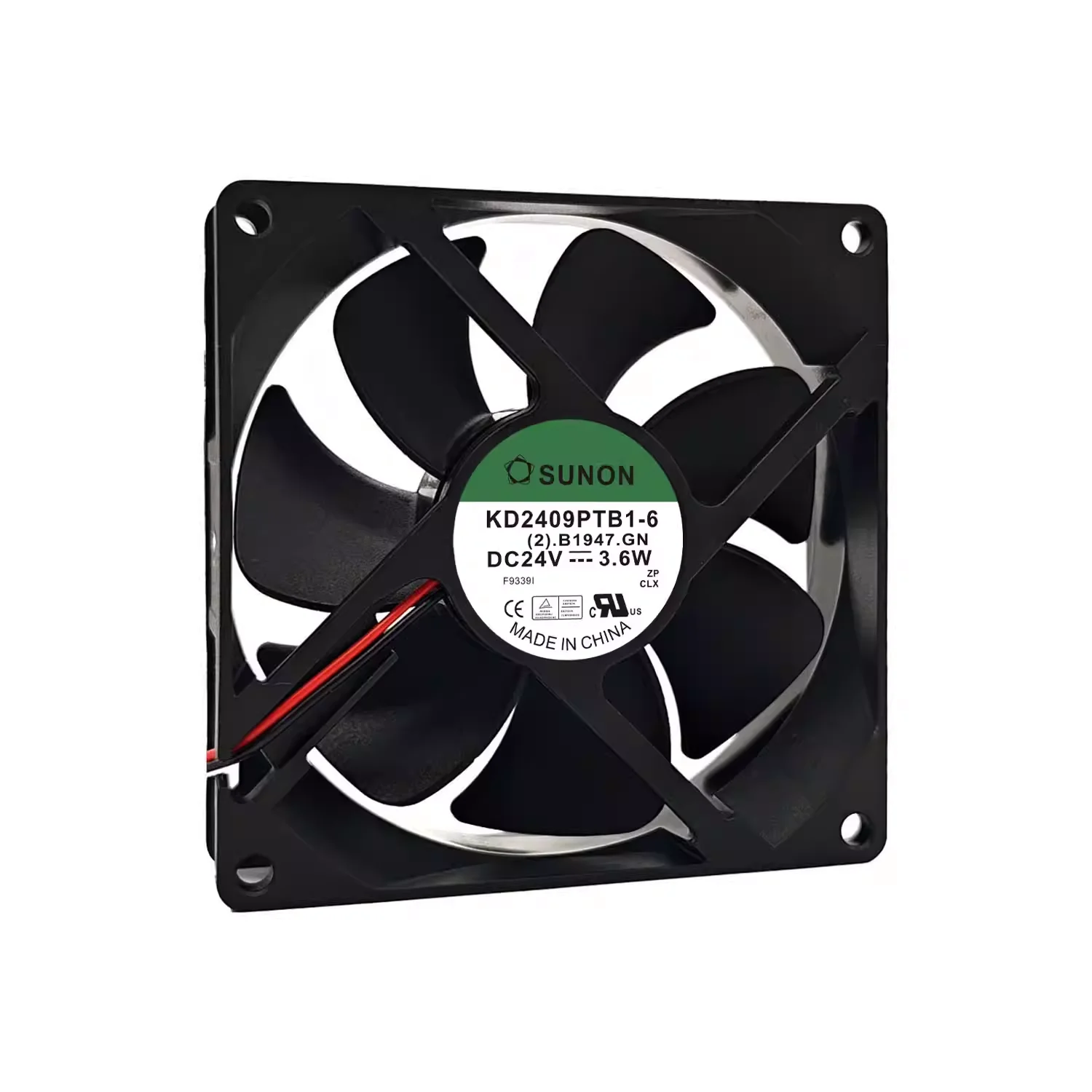 New For SUNON 9025 24V 3.6W 9CM frequency converter cooling fan with dual ball KD2409PTB1-6 view 2