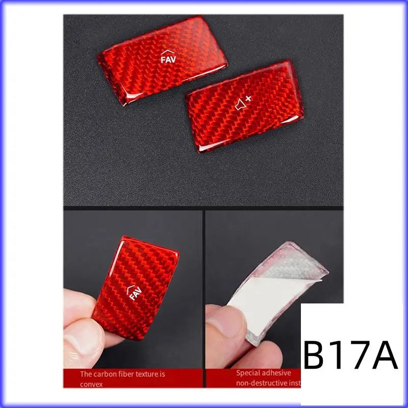 

BT-For Corvette C8 2020-2022 Car Steering Wheel Panel Cover Real Hard Carbon Fiber Sticker Interior Trim Replacement A