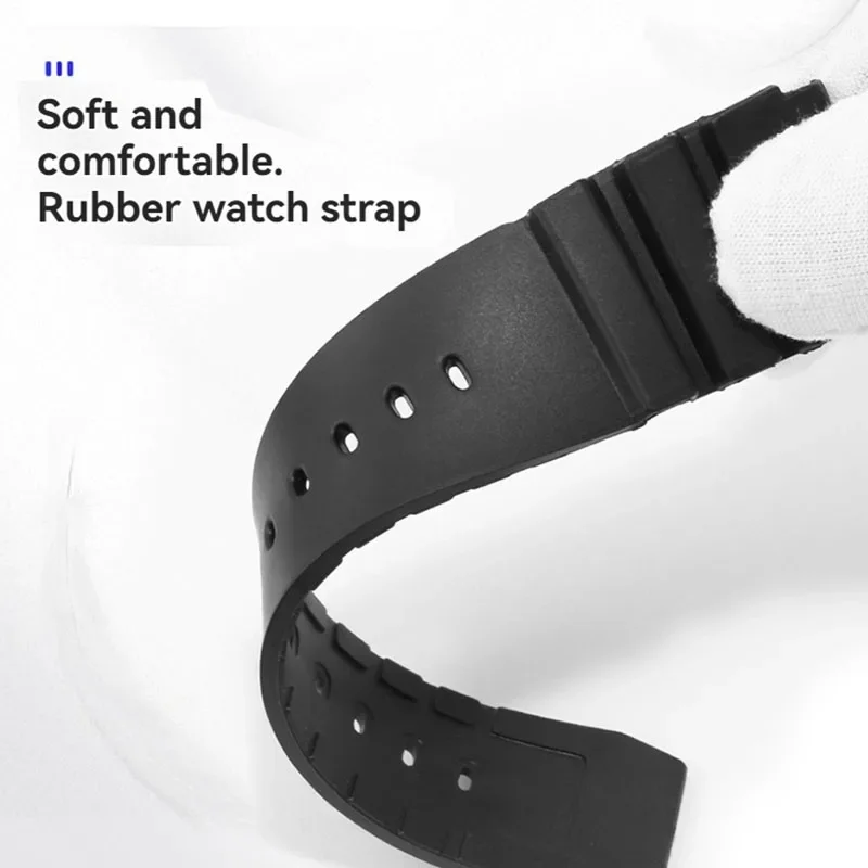 MDV-106 المطاط حزام ساعة اليد ل كاسيو أبو سيف MDV 106 MDV106 MTP-VD01 المياه شبح المحيط القلب 22 مللي متر مقاوم للماء الرياضة حزام الساعات #4