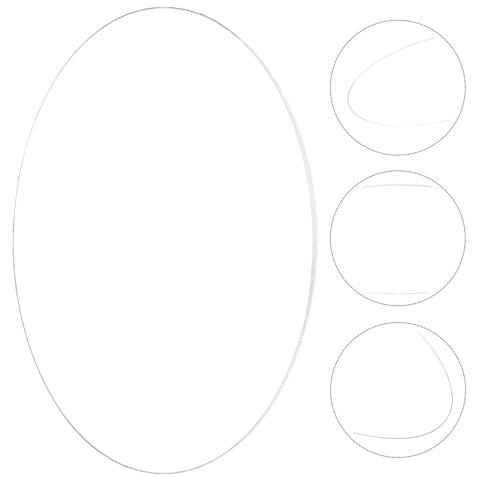 

Acrylic Round Disc Clear 4Mm Thick Board for Handicrafts Photo Frames Displays Professional Art Projects Edges