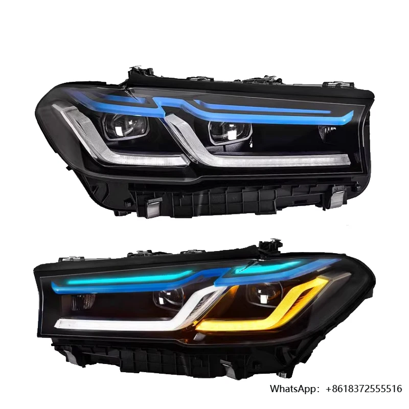 

5 Series G38 Car Headlight Assembly 2018-2022 G30 Head Light Upgrade M5 LED Headlamp With New Car Accessories DRL for