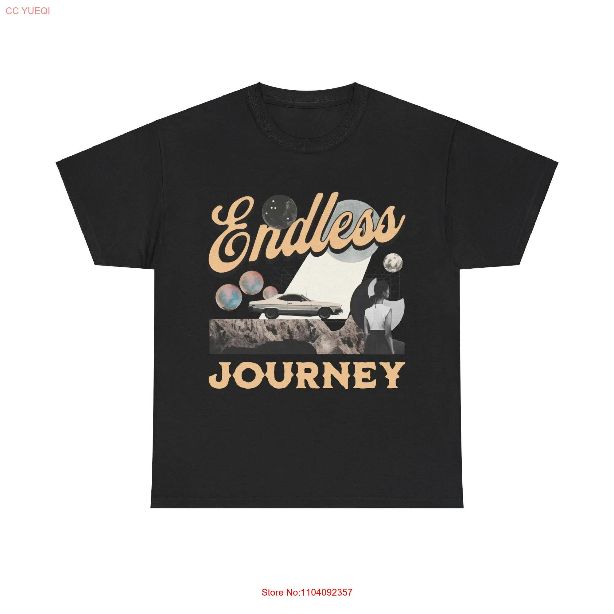 Endless Journey T Shirt Inspirational Adventure Travel Enthusiast long or short sleeves