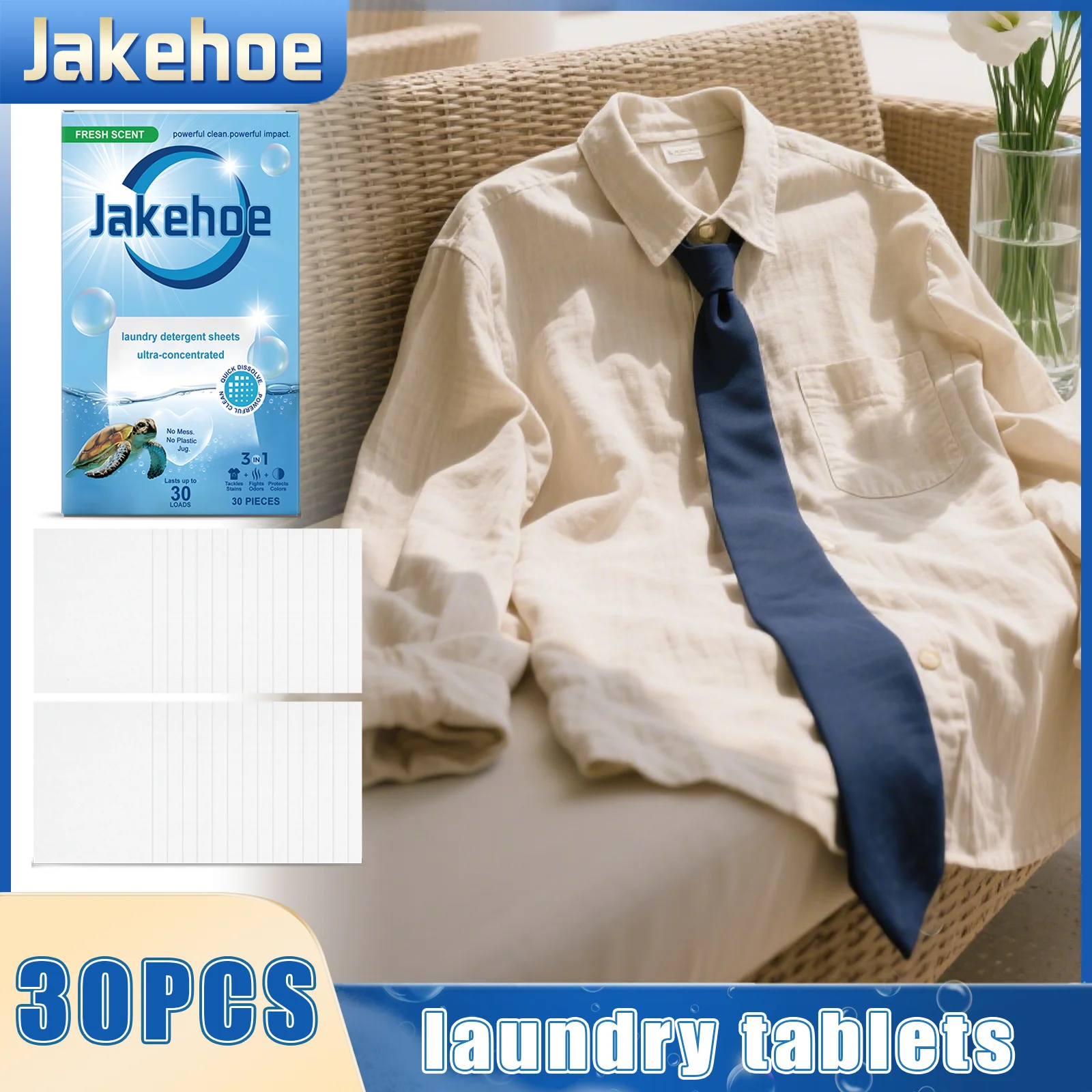 Jakehoe Clothes Cleaning Tablets Remove Stubborn Stains From Clothes Gently Clean And Care For Clothes To Retain Fragrance