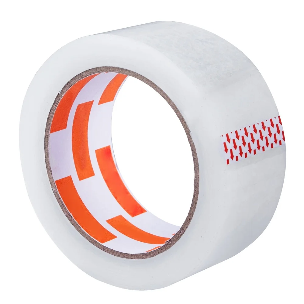 เทปกาวสำหรับบรรจุภัณฑ์แบบม้วน ชุด 18 ม้วน แกนขนาด 3 นิ้ว ยาว 65 หลา หนา 2.7 มิล กาวใส แข็งแรง ทนทาน สำหรับการขนส่งและการย้ายของ