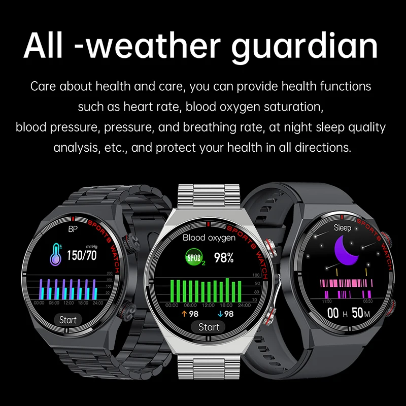 Blue Tooth Call Smart Watch Men ECG PPG 100+ Sports Mode NFC Smartwatch GPS Interconnection Waterproof IPS For IOS Android Gifts
