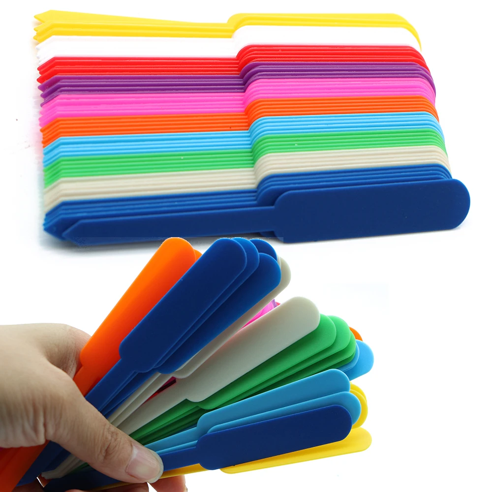 50PCS Waterproof Garden Plant Tags Plastic Labels for Flowe Herbs Bonsai Marker Pot Seedling Sign Mark DIY Planter Decor Tool