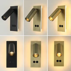 Modern Hotel-Grade LED Wall Sconce - Ambient Mood Lighting with Adjustable Brightness & Dual Switch