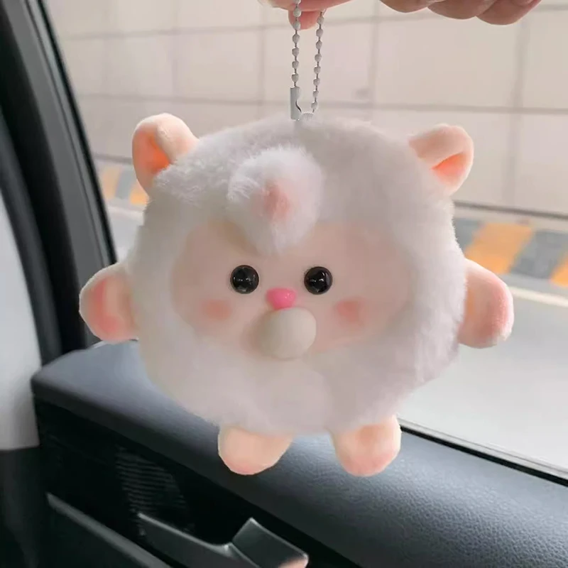 Sheep Bubble Doll Pinch Decompress Pendant Kawaii Cartoon Squeak DIY Creativity Key Chain Accessories Material Kit