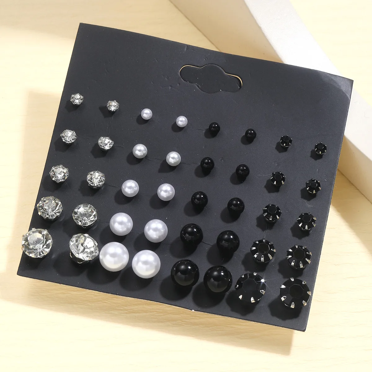 20Pairs Crystal Simulated Pearl Earrings Sets Bohemian Fashion Jewelry