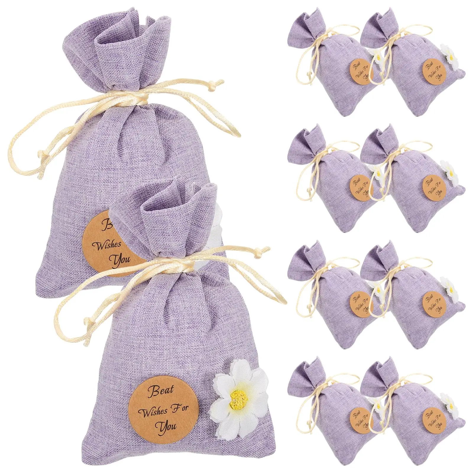 

10pcs Lavender Sachet Bags Empty Packing Scent Pouch Portable Fragrance Holder Car Decorative Small Gift Storage