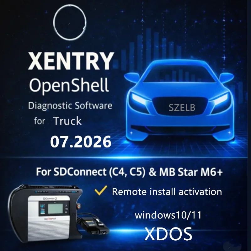 07.2026 XENTRY for mb star C4/C5/M6 XDOSversion Daimler truck Diagnostic programming software Online Installation and Activation