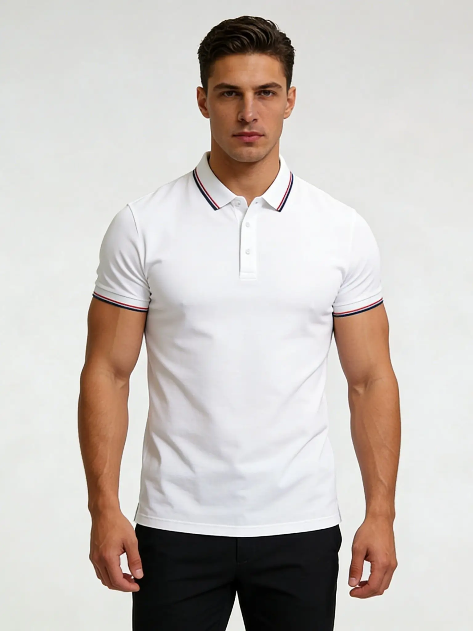 Men's Polo Shirt Summer Rascal Handsome, Light Mature Style, Mature and Stable Men's Wear, Flip Collar, Shoulder T-shirt
