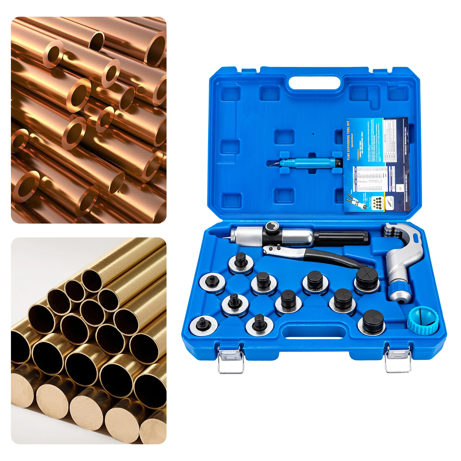 45# Steel Manual Drive Hydraulic Expander Tool Tube Cutter Expanding Copper Tube Expander