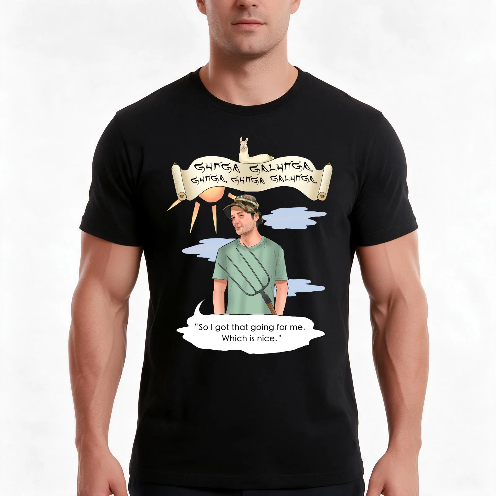 Caddyshack T-Shirt, Summer Casual Cotton Tee, Oversized Streetwear Tops, Vintage Graphic Print, Loose Fit Short Sleeve